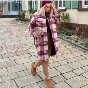 H&M Plaid shacket